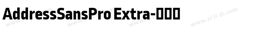 AddressSansPro Extra字体转换